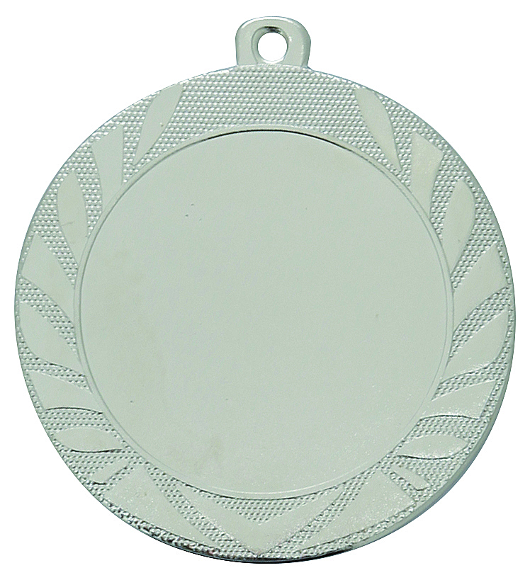 70 mm Medaille inkl.Beschriftung u. Emblem Silber Unmontiert
