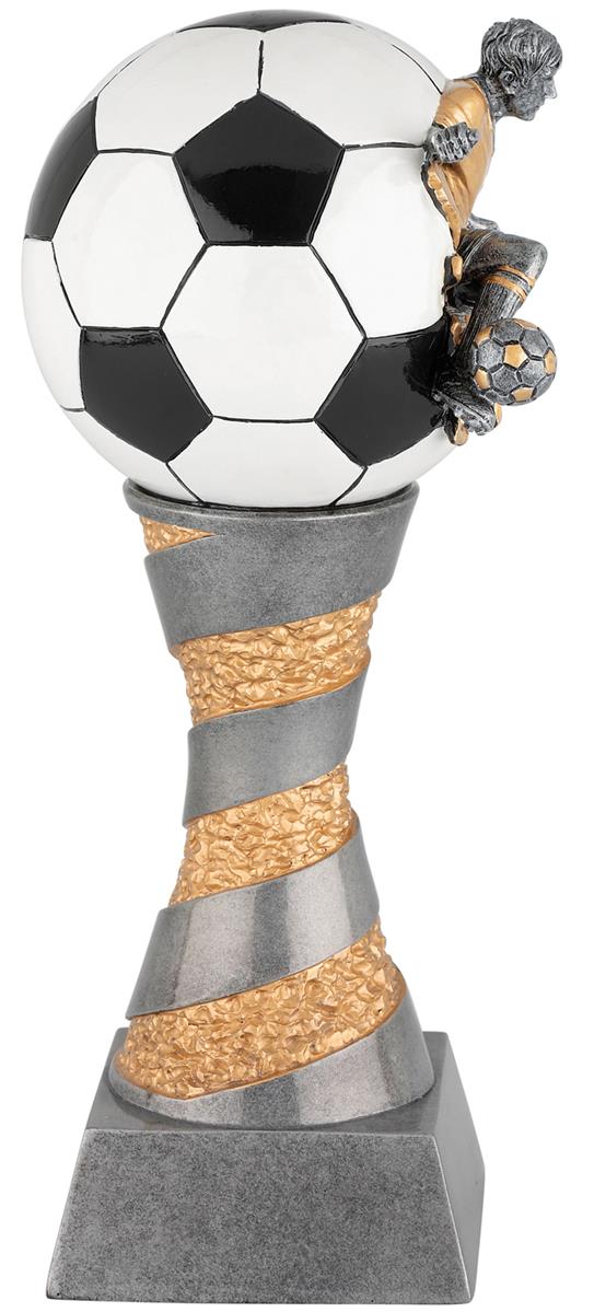 Fußballpokal in 3D Optik inkl. Gravur 23,5 cm