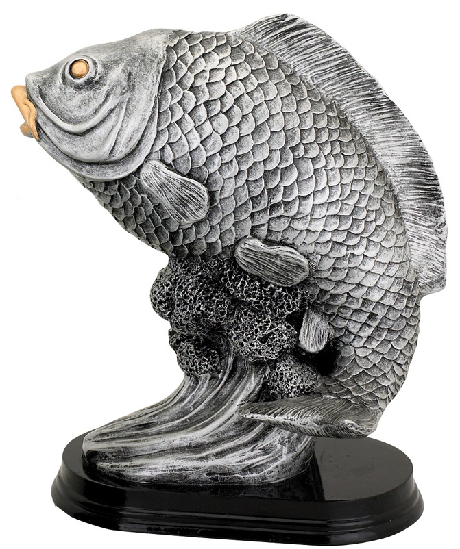 Fisch-Trophäe Karpfen inkl. Gravur 26 x 28,5 cm