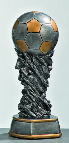 Fußball-Trophäe "Ball auf Säule" 30 cm