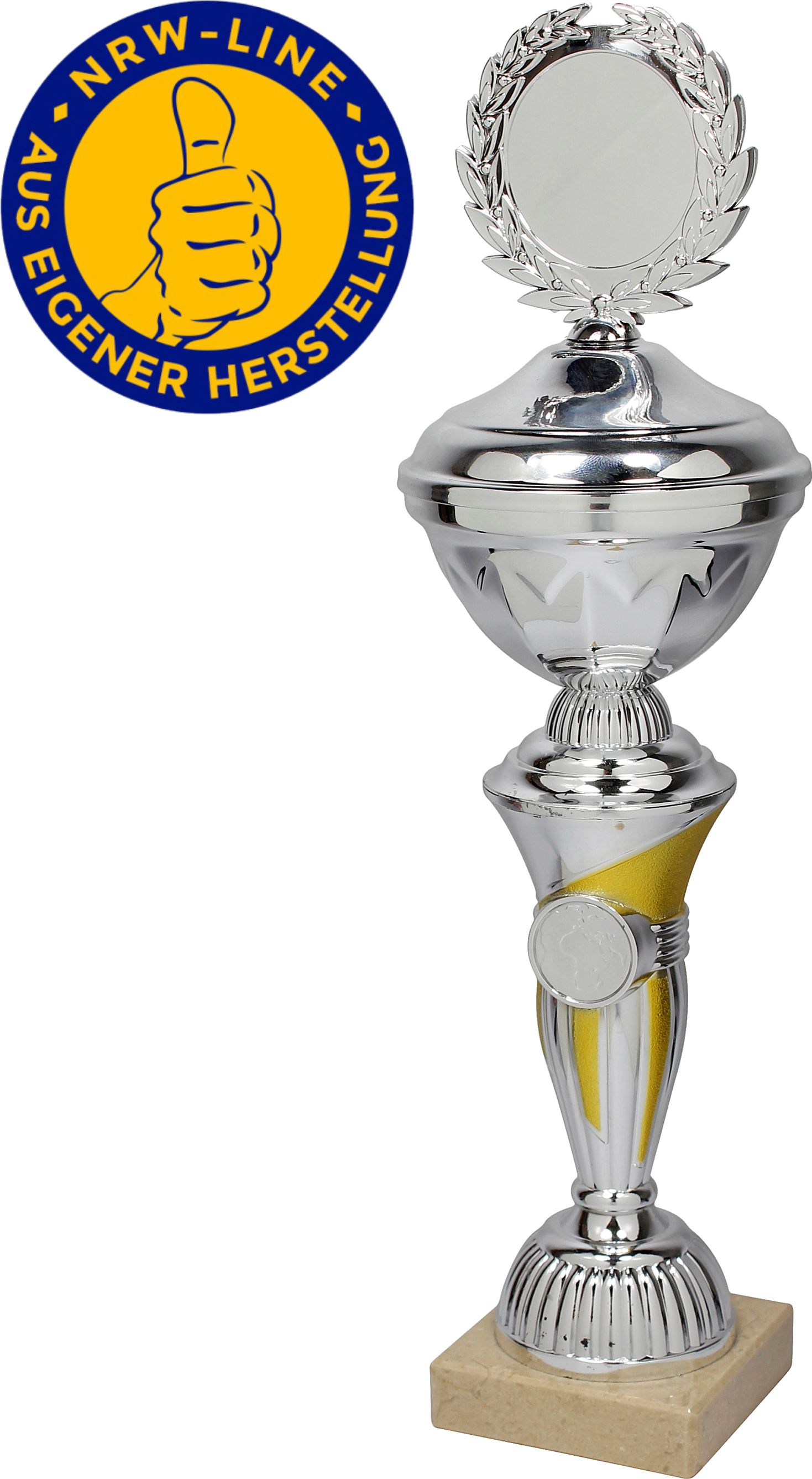 Pokal NRW Line P800-SG inkl. Gravur und Emblem 40 cm