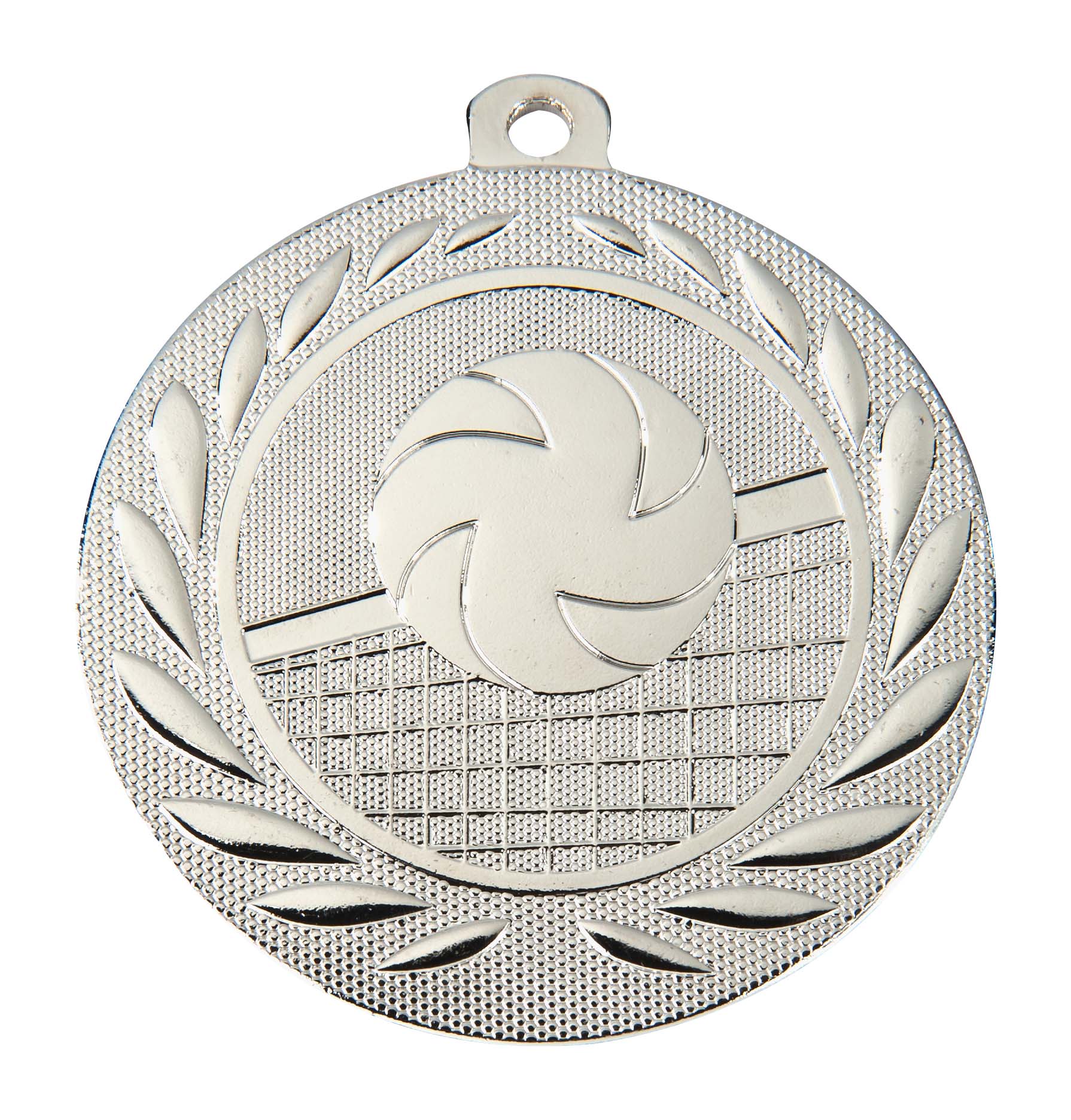 Volleyball-Medaille DI5000N inkl. Band und Beschriftung Silber Unmontiert