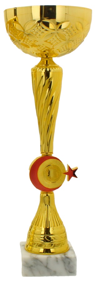 Pokal "Halbmond u. Stern" inkl. Gravur 32,0 cm