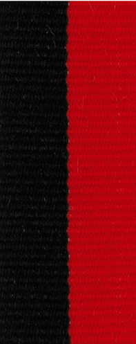 Medaillenband schwarz/rot