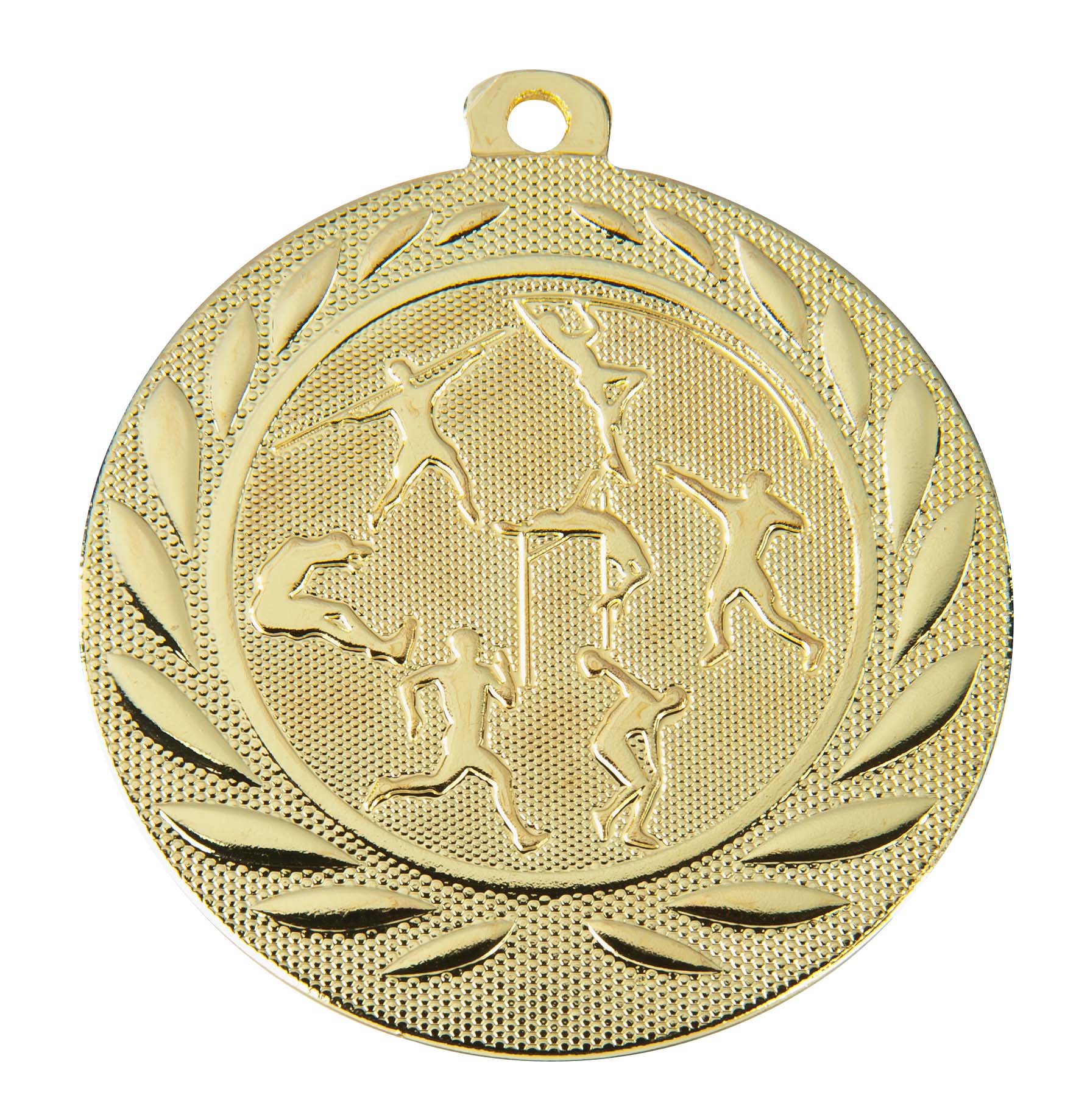 Leichtathletik-Medaille DI5000K inkl. Band und Beschriftung Gold Fertig montiert gegen Aufpreis