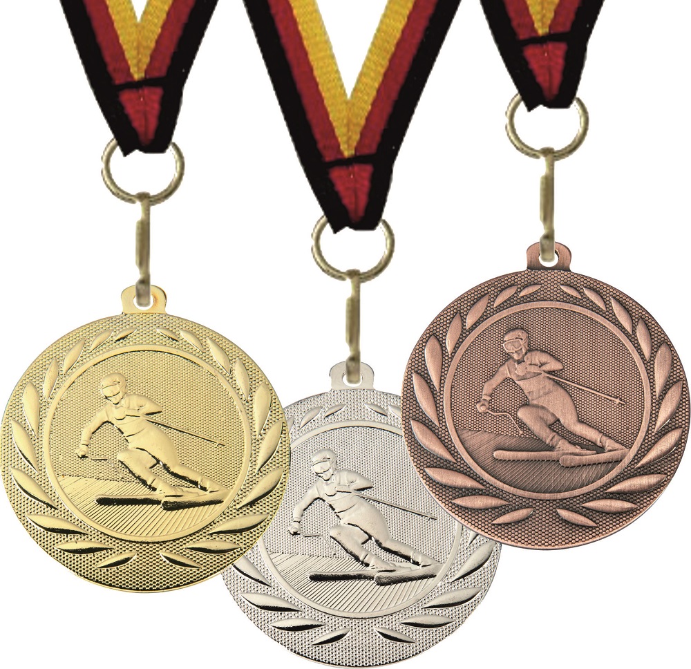 Ski-Medaille DI15000Q inkl. Band u. Beschriftung