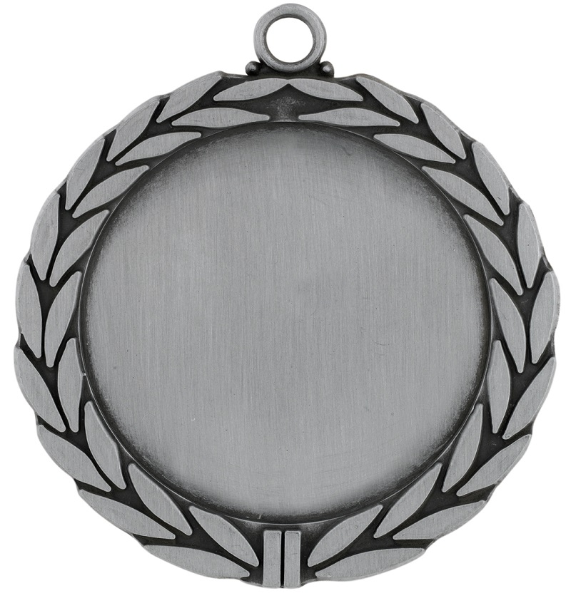 Medaille D8A inkl. Beschriftung, Emblem und Band Silber Unmontiert
