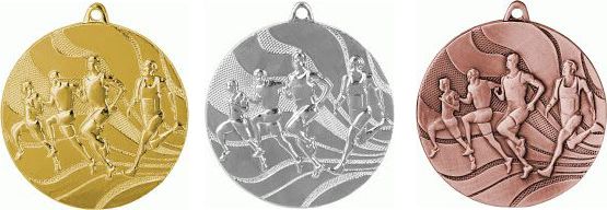 Medaille Marathon  MMC2350 inkl. Band und Beschriftung Gold Fertig montiert gegen Aufpreis