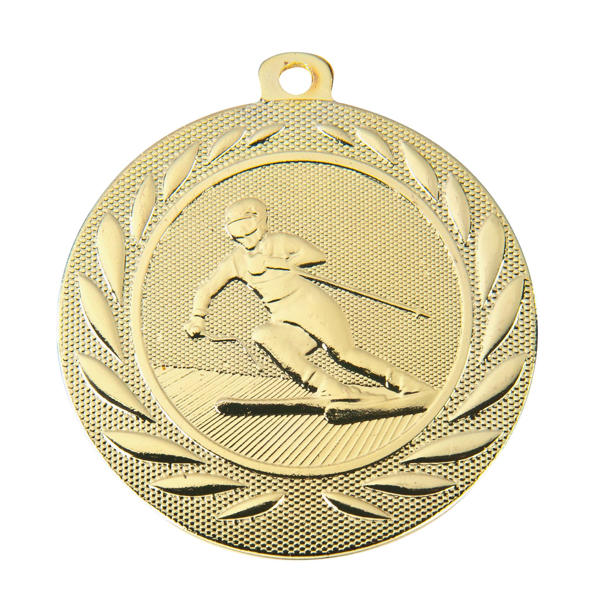 Ski-Medaille DI15000Q inkl. Band und Beschriftung Gold Fertig montiert gegen Aufpreis