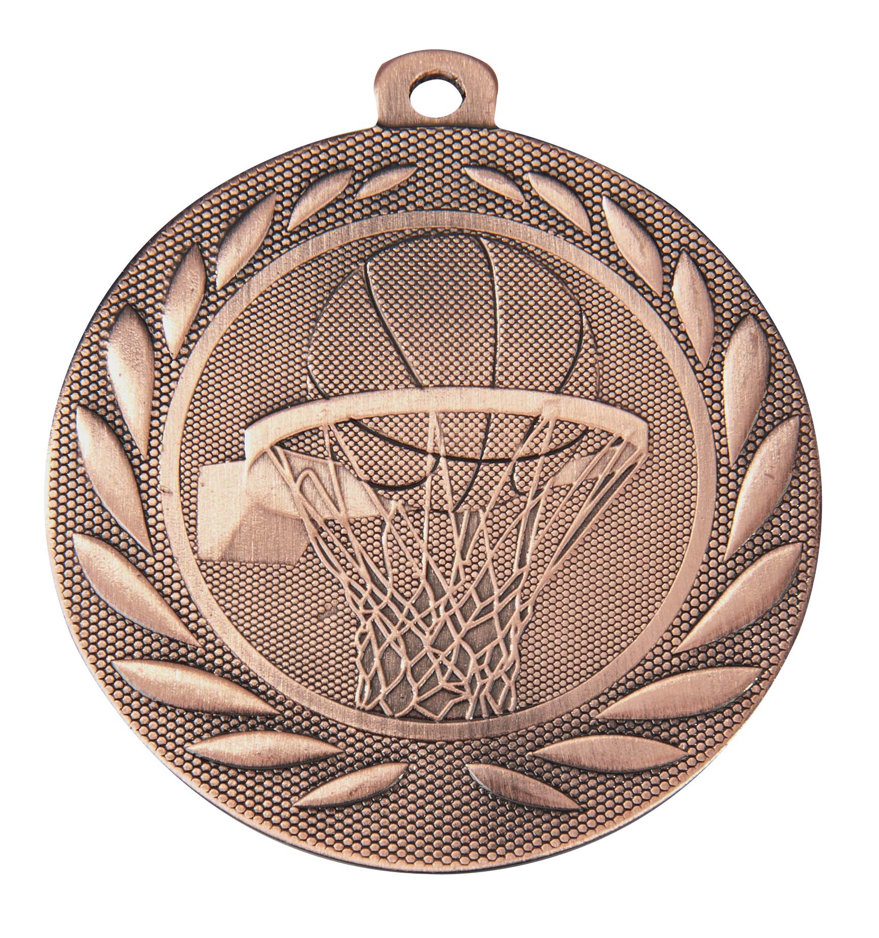 Basketball-Medaille DI5000M inkl. Band und Beschriftung Bronze Unmontiert