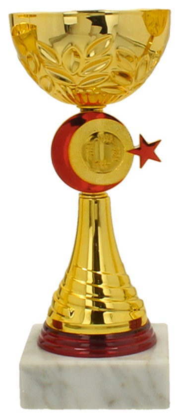 Pokal "Halbmond u. Stern" inkl. Gravur 22,5 cm
