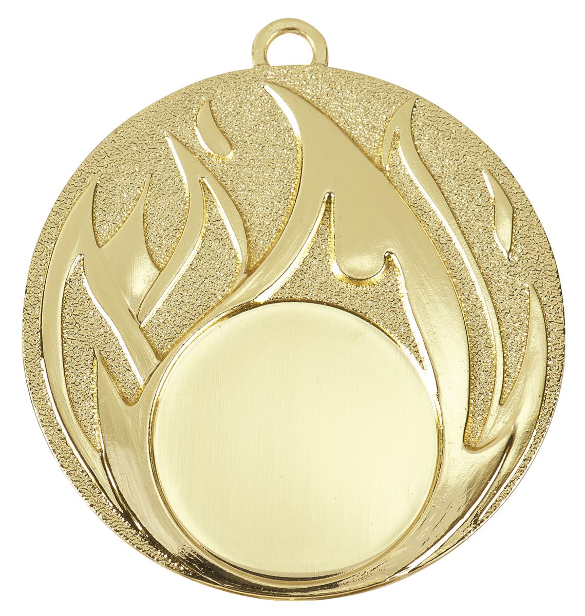 Medaille D49 inkl. inkl. Beschriftung,Emblem  und Band Gold Unmontiert