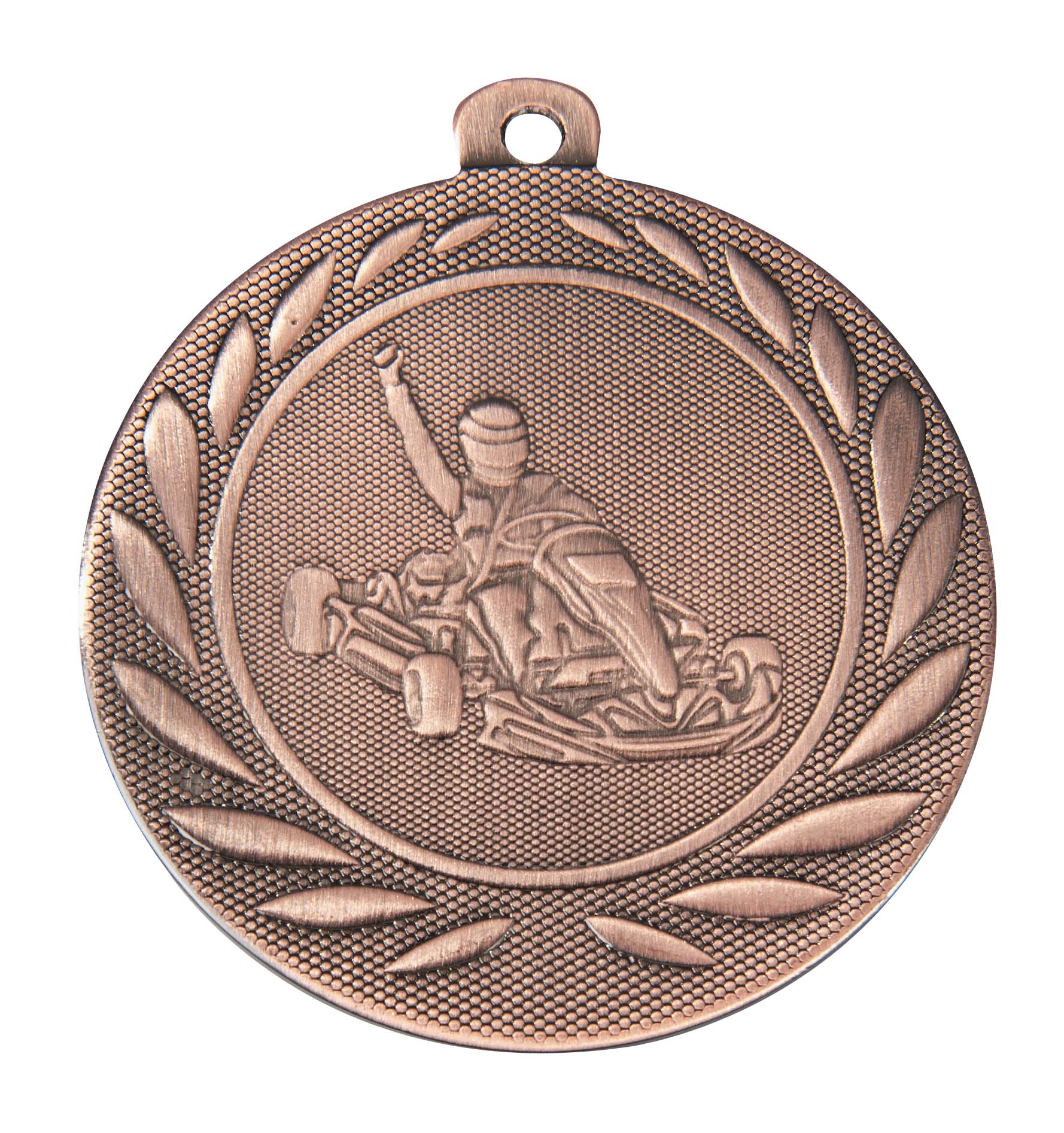 Kart-Medaille DI5000J inkl. Band und Beschriftung Bronze Unmontiert