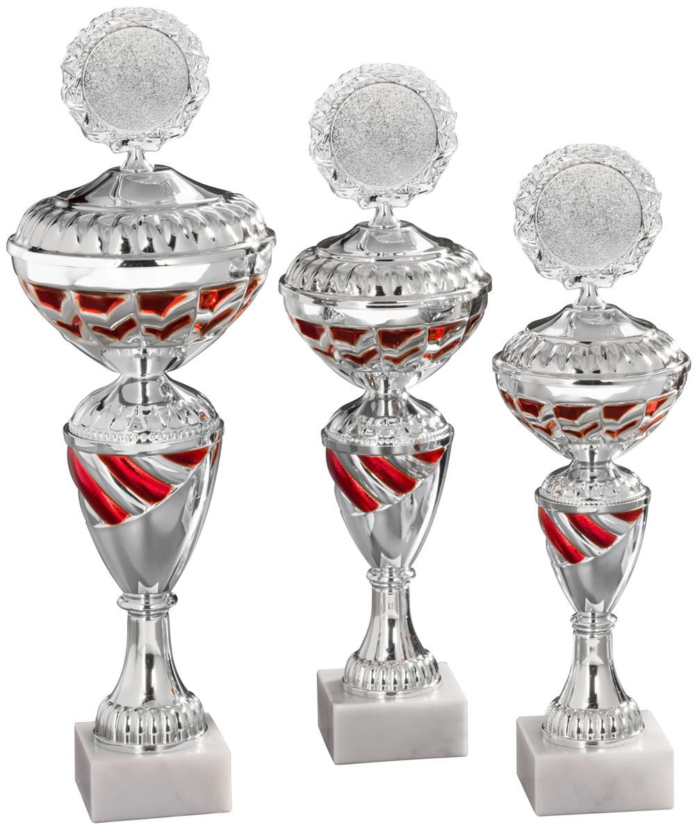 3er Serie Pokale Ellen inkl. Gravur und Emblem
