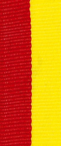 Medaillenband rot/gelb