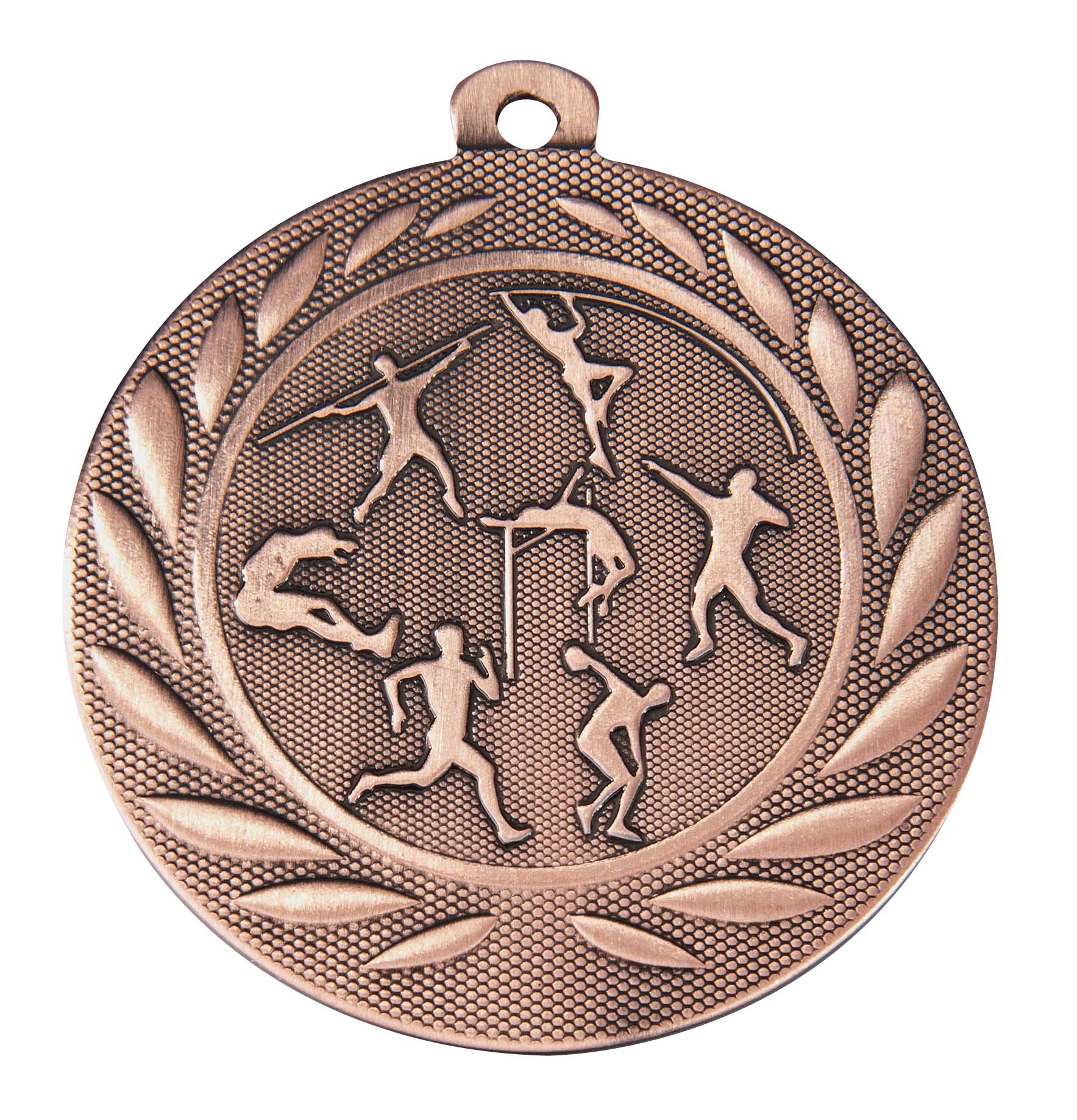 Leichtathletik-Medaille DI5000K inkl. Band und Beschriftung Bronze Unmontiert