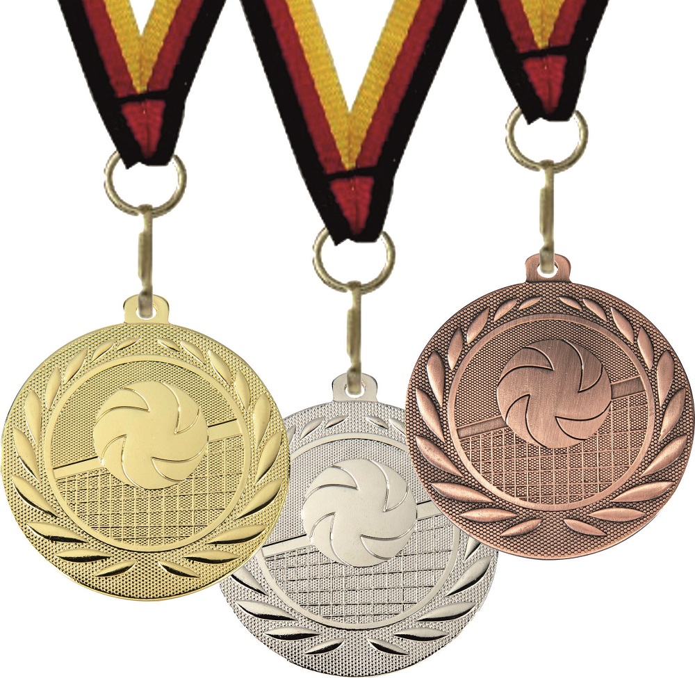 Volleyball-Medaille DI5000N inkl. Band u. Beschriftung