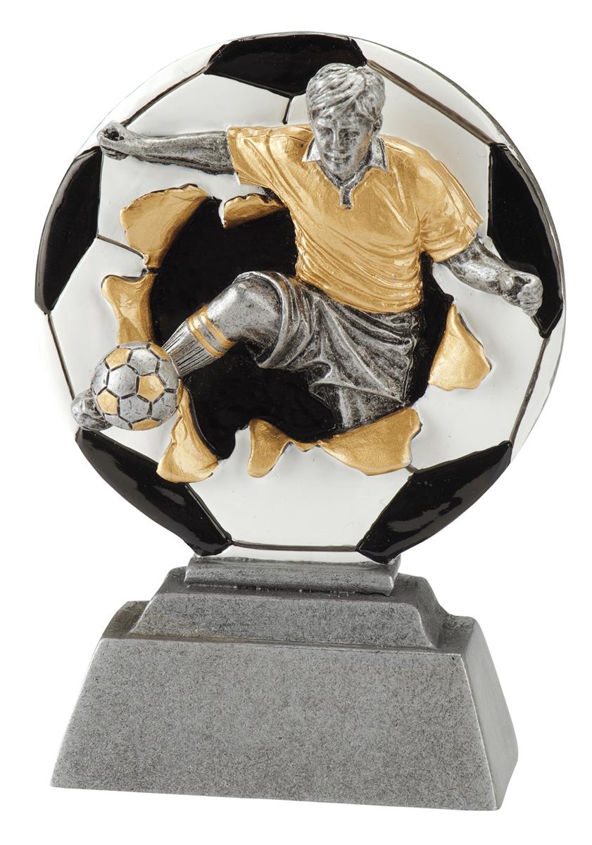 Fußball-Trophy in 3D Optik inkl. Gravur