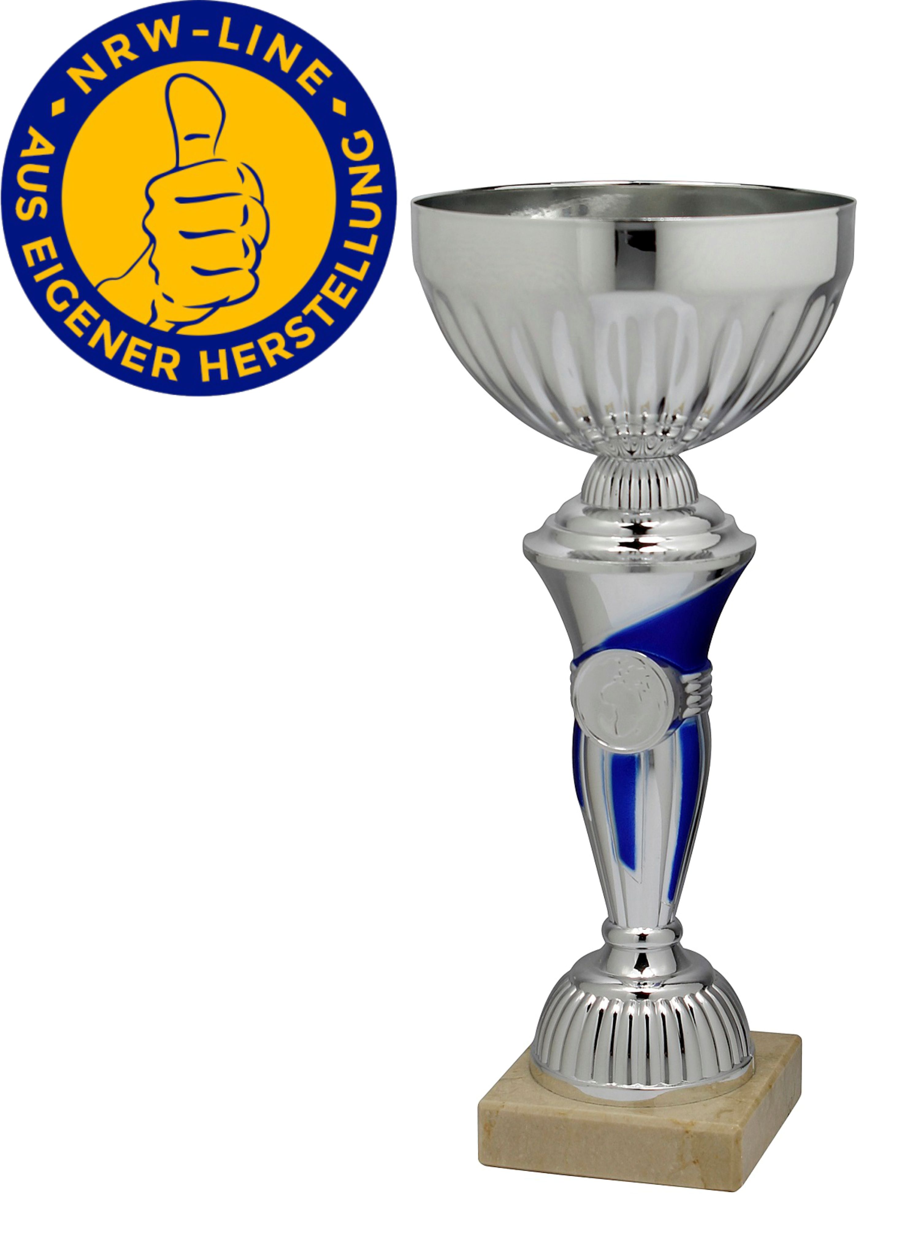 Pokal NRW Line P900-BS inkl. Gravur und Emblem 22,5 cm