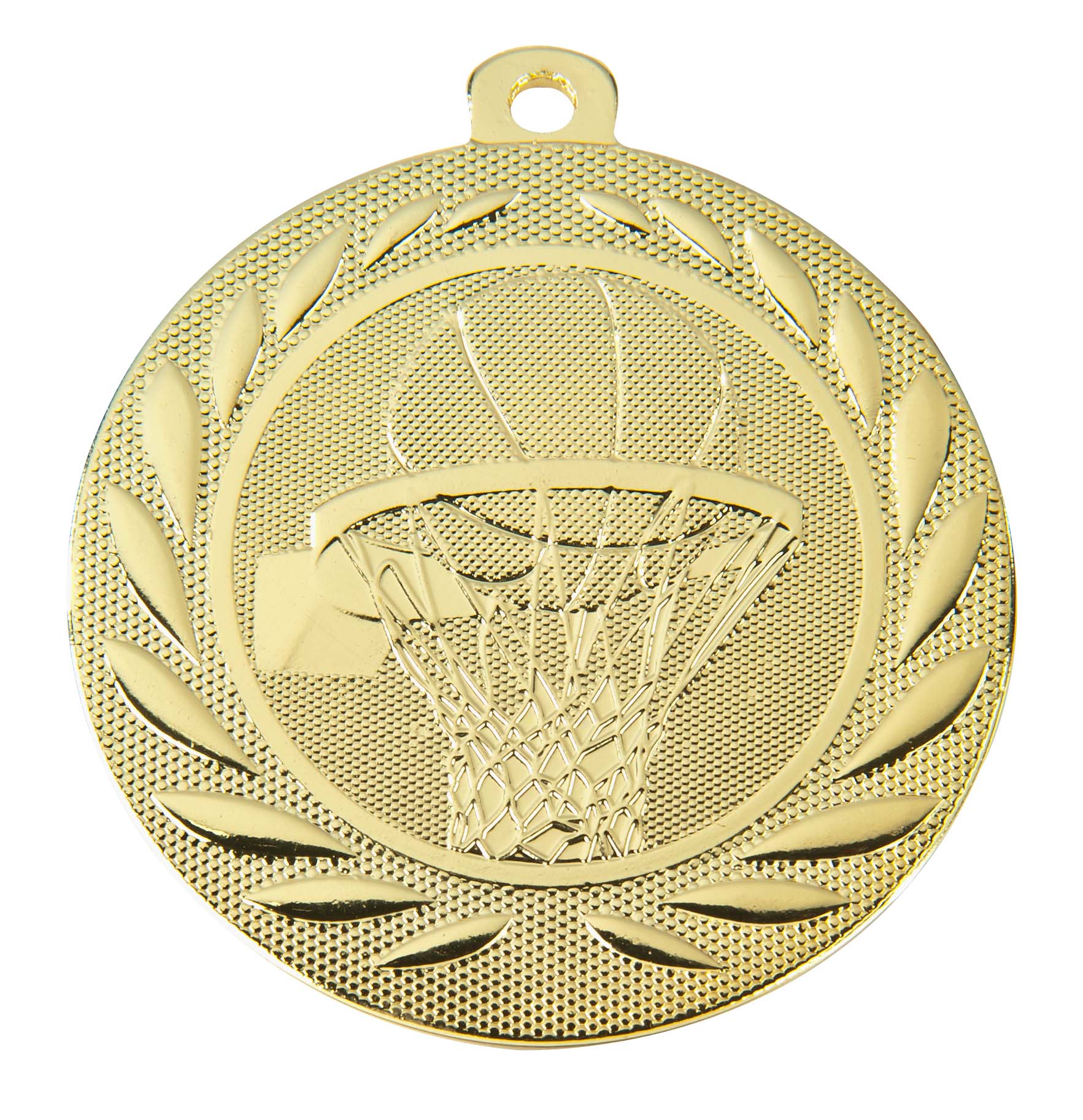 Basketball-Medaille DI5000M inkl. Band und Beschriftung Gold Unmontiert