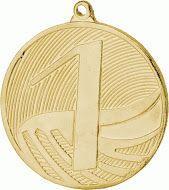 Medaille MD1 inkl. Band und Beschriftung Gold Unmontiert