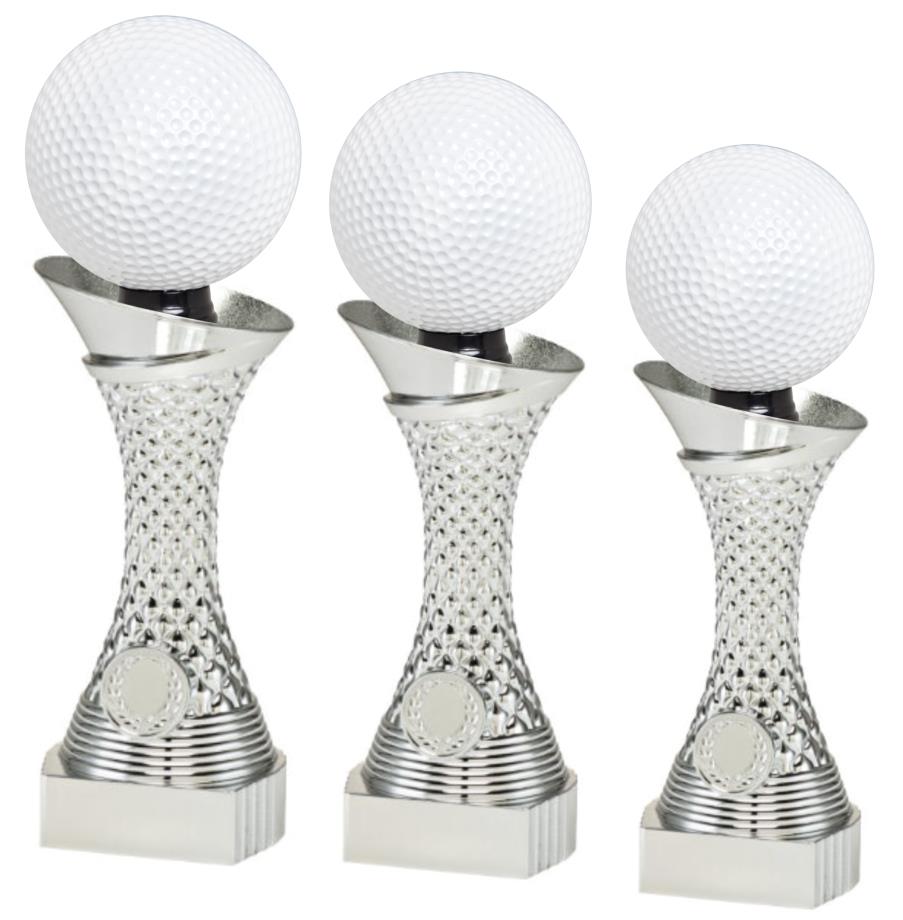 Golf-Pokal X101-P503 inkl. Gravur 3er Serie 24,5, 27,0 und 29,5 cm
