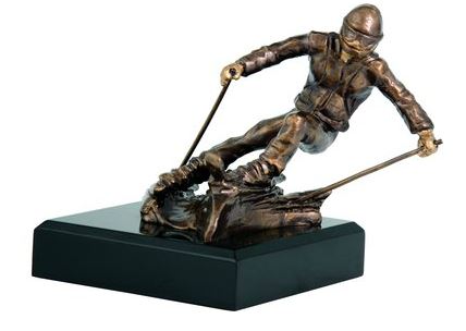 Skiläufer-Trophy in 3D Optik RFST2018 inkl. Gravur