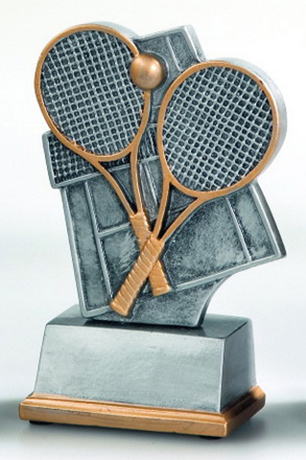 Tennis-Trophy inkl. Gravur Silber
