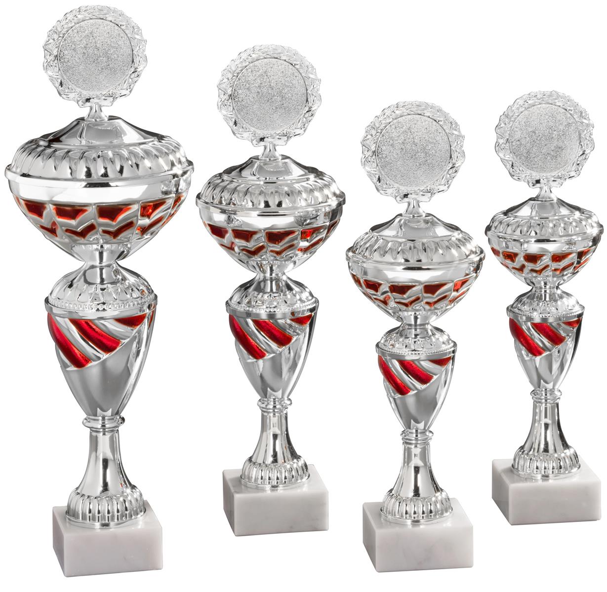 4er Serie Pokale Ellen inkl. Gravur und Emblem