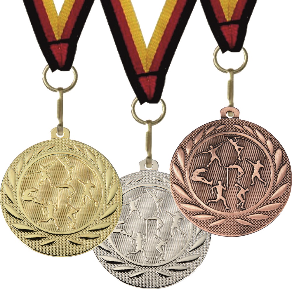 Leichtathletik-Medaille DI15000K inkl. Band u. Beschriftung