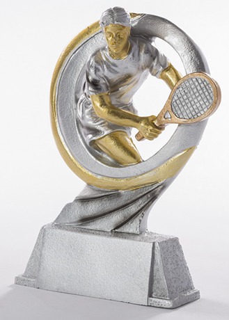 Tennis-Trophäe Spielerin Höhe 17 cm inkl. Gravur