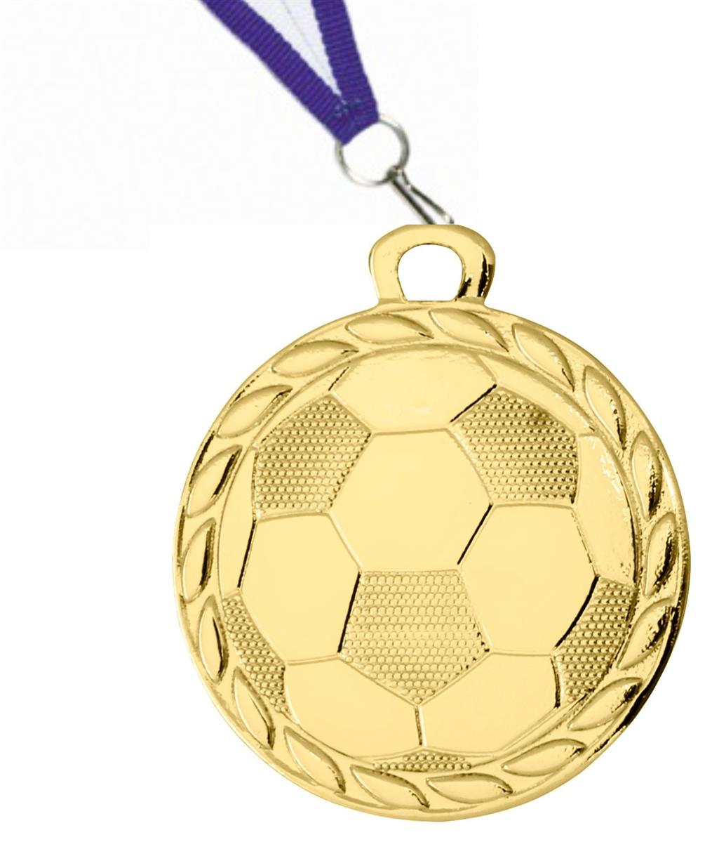 Kleine Fußball-Medaille DI3202 inkl. Band