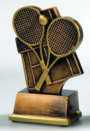 Tennis-Trophy inkl. Gravur Gold