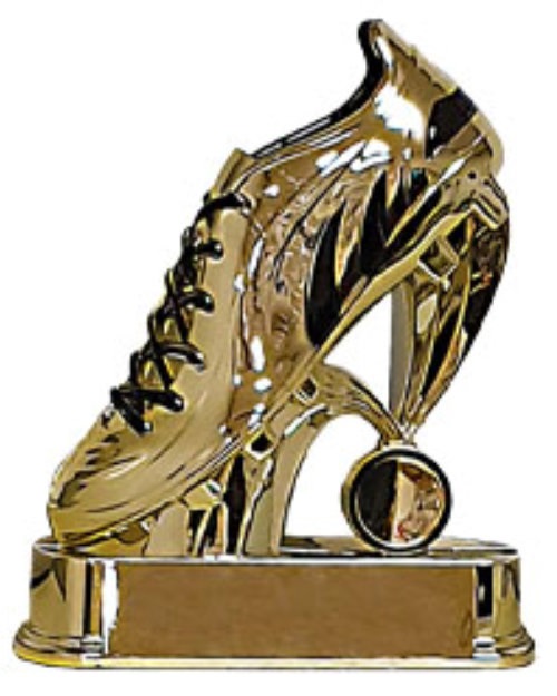Fußballtrophäe "Goldener Schuh" 15,5 cm inkl. Gravur