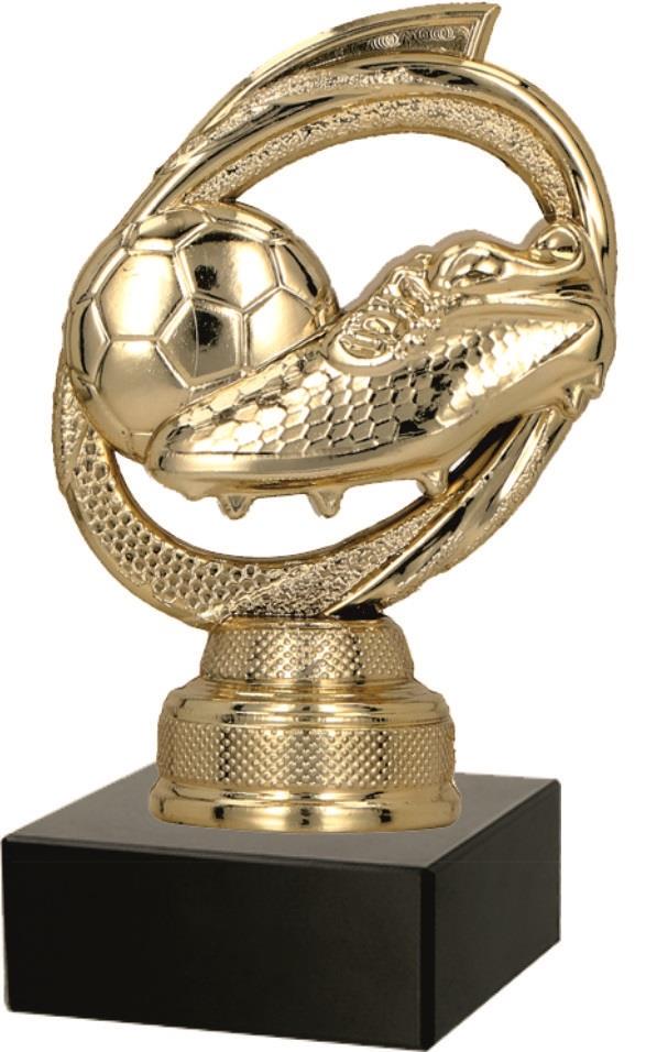 Fußballfigur "Schuh u. Ball 3D " 11 cm inkl. Beschriftung