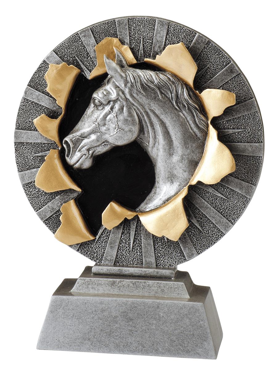 Pferde-Trophy in 3D Optik inkl. Gravur