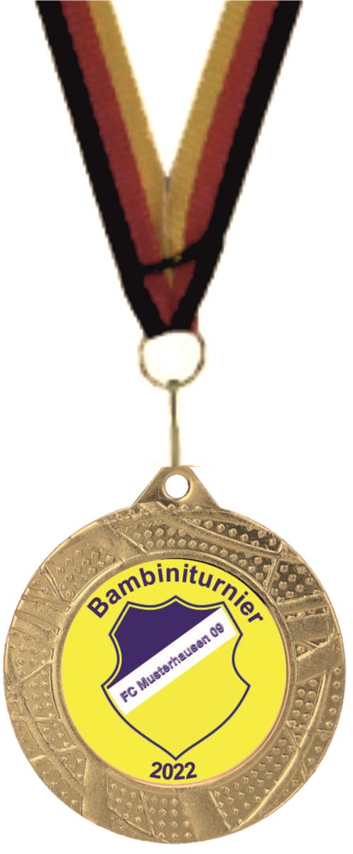 Medaille  inkl. Band u. Emblem nach Vorlage