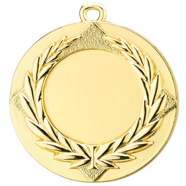 Medaille D6A inkl. inkl. Beschriftung,Emblem  und Band Gold Unmontiert