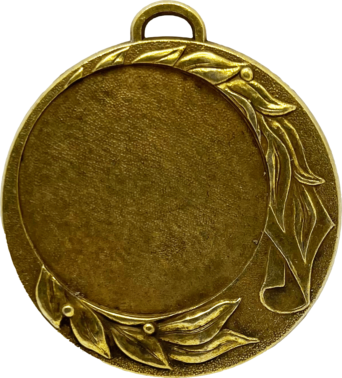 Medaille in der Farbe Altgold inkl. Band u. Emblem