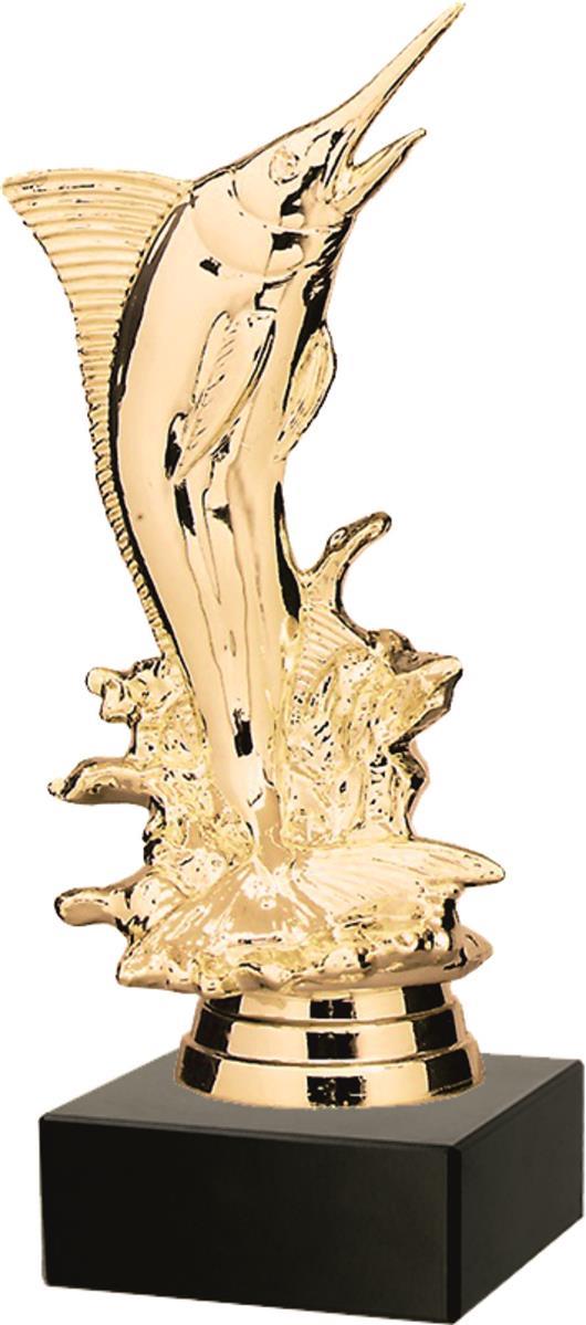 Angel-Trophäe Marlin inkl. Gravur Höhe 11 cm