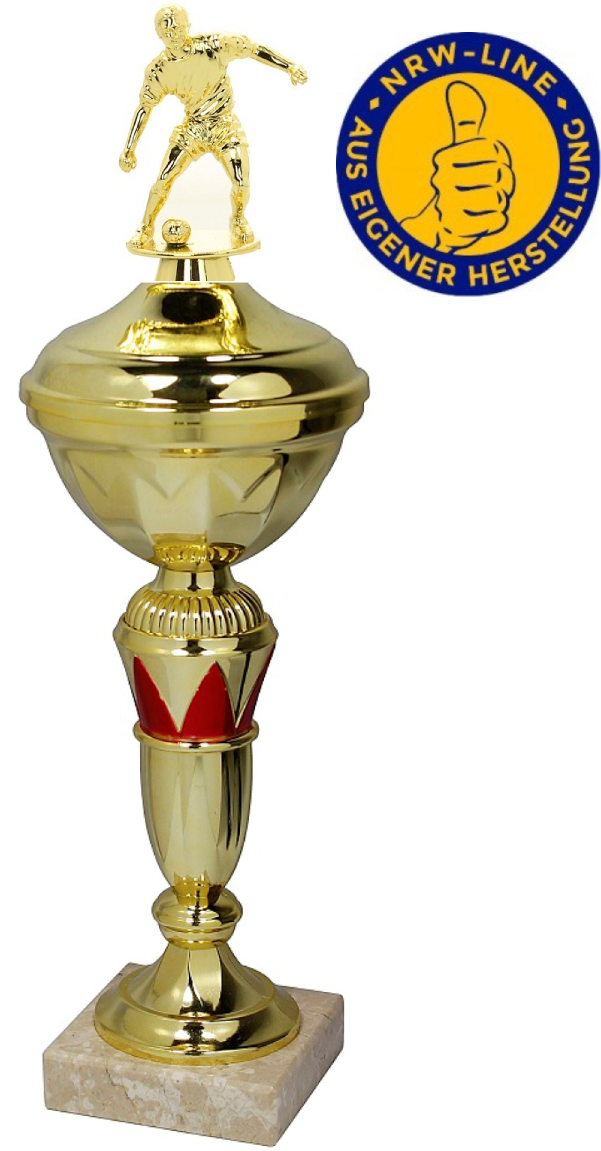 Fußball-Pokal NRW Line  P800-GR inkl. Gravur 33,5 cm