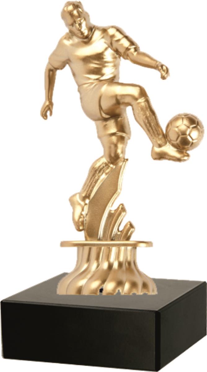 Fußballfigur "Spieler 3D" 11 cm inkl. Beschriftung Gold