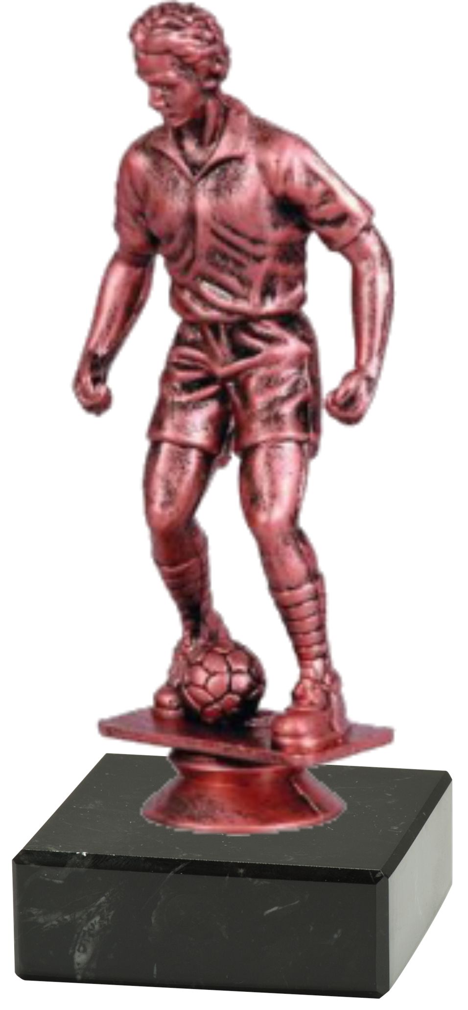 Riesen-Fußballfigur "Spieler 3D" 15 cm inkl. Beschriftung Bronze