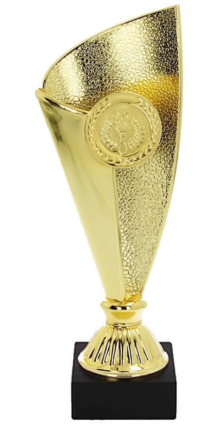 Pokal inkl. Gravur und Emblem 29 cm Gold