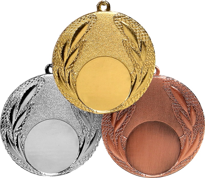 Medaille MMC14050 inkl. inkl. Beschriftung,Emblem  und Band Gold Fertig montiert gegen Aufpreis